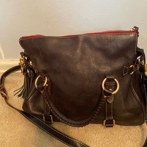 Dooney & Bourne dark leather bag.  Gently used